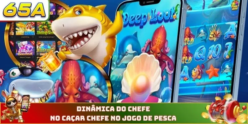 Dinâmica do chefe no caçar chefe no jogo de pesca